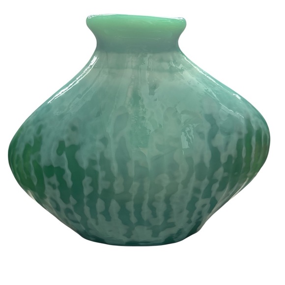 Vintage Sarreguemines Etna Gourd-Shaped Vase, Made In France, Early 1900’s - Picture 2 of 7